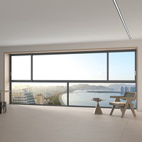 Ventanas Corredizas de Aleación de Aluminio con Doble Acristalamiento, Impermeables e Insonorizadas, Diseño Moderno para Viviendas, Marca EBON