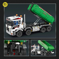 40 Pièces Blocs de Construction Techniques Camion Grue de Levage Modèle de Remorque de Voiture Jouet Électronique pour Enfants