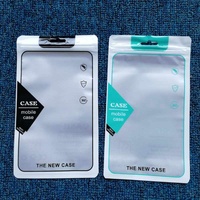 Pochette plastique transparente pour téléphone, sac d'emballage à impression numérique, pochette de rangement pour téléphone portable
