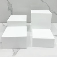 White Wedding Food Riser Acryl Display Stand für Catering Buffet Tisch Dessert Stand Hochzeits dekoration