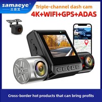 Dashcam Mobil 24 Jam HD Night Vision 4K Streaming 170° Cakupan Perekaman Depan-Belakang Ganda Smart Wi-Fi GPS ADAS 2025 Dash