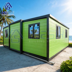 บ้านคอนเทนเนอร์สำเร็จรูปขนาด 40 ฟุต 20 ฟุต แบบขยายได้ สร้างเร็ว 1 2 3 4 5 ห้องนอน บ้านพักแบบพับได้ - Product Image 2