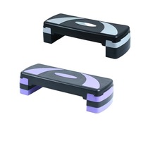 Plataforma de Step Ajustable de 3 Niveles, 80*31cm, Multifuncional, de PP y ABS, para Todos los Niveles de Fitness