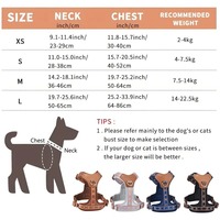 Harnais respirant et réfléchissant pour chiens de petite et moyenne taille, ensemble laisse et harnais, fournitures pour animaux de compagnie en gros, équipement de promenade, directement de l'usine