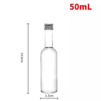 Pichet Moonshine en verre transparent de 375 ml 750 ml avec poignée Moonshine intégrée classique avec bouchon en liège supérieur