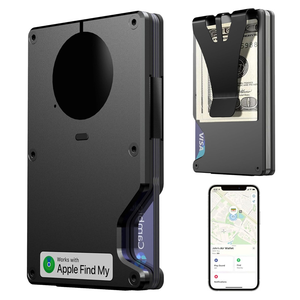 One Piece MOQ RFID Blocking Metal Tracker Support <b>for</b> Apple Find My Smart <b>Wallet</b> <b>for</b> <b>Men</b> & Women - Product Image 1