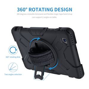 Étui de protection robuste en caoutchouc antichoc pour Samsung Galaxy Tab A7 Lite 2021, avec sangle de main et bandoulière - Product Image 3
