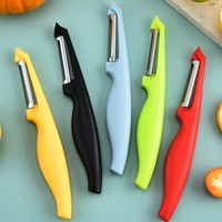 Nieuw Product Roestvrijstalen Mes Fruit Groente Aardappelschiller Met Antislip Plastic Handvat