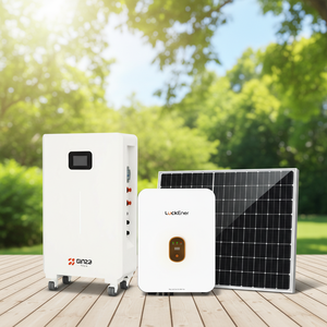 Système Solaire Domestique Populaire Ginza 50KW 30KW 20KW 10KW 8KW 5KW 3KW MPPT avec Batterie Lithium-Ion Complète pour Réseau Solaire Photovoltaïque - Product Image 1