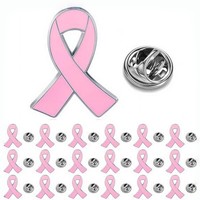 Broche de revers en émail souple avec logo personnalisé du fabricant, design en métal, ruban rose de sensibilisation au cancer du sein, pour vêtements, motif Amour