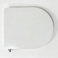 Siège de toilette bidet non électrique en forme de D, en urée-formaldéhyde, vente en gros d'usine