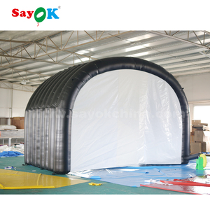 Kênh Bơm Hơi Ngoài Trời Khổng Lồ Màu Đen Có In Hình Lều Bơm Hơi Di Động Chất Lượng Cao - Product Image 6