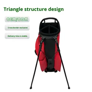 Golf Stand <span class=keywords><strong>Sac</strong></span> Étanche Léger PU Matériel 5 Voies Pleine Longueur Diviseurs Réglable Double Bretelles 7 Poches Hommes Femmes Course - Product Image 3