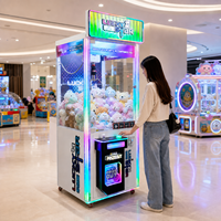 Machine à griffes commerciale pleine grandeur, à monnayeur, jeu d'adresse avec lumières LED pour salles d'arcade intérieures et centres commerciaux (FEC)