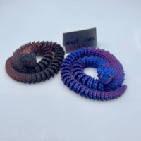 Serpent Articulé Flexible Imprimé en 3D, Vipère Magique Articulée pour la Relaxation, Décoration Intérieure Unique