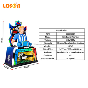 Máquina de Juego Arcade de Fútbol con Monedas, Simulador de Fuerza de Patada de Fútbol, de Fibra de Vidrio y Metal, Suministro Directo de Fábrica - Product Image 2