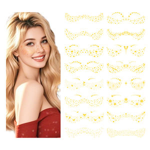 Shinein Flash oro pulsera tatuajes pegatinas Sexy <span class=keywords><strong>brazo</strong></span> cuerpo metálico temporal Cosplay pelo decoración impresión tatuaje - Product Image 4