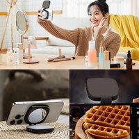 Mini Lampe Selfie Portable Rechargeable 3 Modes Luminosité Réglable à Clipser pour Téléphone Portable et Ordinateur