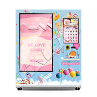 Distributeur automatique Haloo XY : Machine à cupcakes réfrigérée et distributeur de macarons, biscuits, gâteaux et choux-fleurs