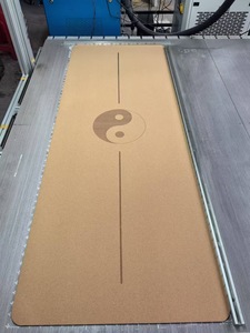 Haute qualité personnalisé Gym Logo Pilates tapis écologique liège caoutchouc Durable anti-dérapant épais pliant gymnastique tapis d'exercice tapis - Product Image 4