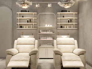Modern Nail Salon Interior Design Custom Manicure <b>Mirror</b> Set One-Stop Nail Salon Furniture & Decoration Solution - Product Image 3