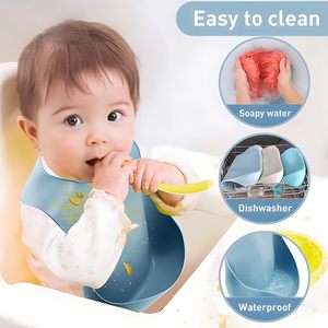 6 pièces/ensemble bébé alimentation <span class=keywords><strong>manger</strong></span> fournitures Silicone aspiration divisé assiette bébé bavoirs ventouse bol/bébé vaisselle ensemble pour tout-petit - Product Image 3