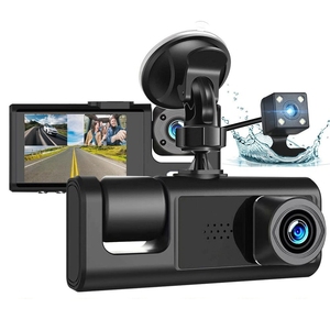 กล้องติดรถยนต์ OEM ขนาด 2 นิ้ว บันทึกภาพ 24 <span class=keywords><strong>ช</strong></span>ั่วโมง ความละเอียด HD 1080P กล้องบันทึกหน้ารถแบบเลนส์คู่ บันทึกวิดีโอ 1080P กล่องดำ บันทึกภาพกลางคืน - Product Image 1