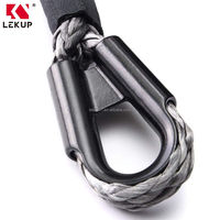 Collier de dé à coudre en acier inoxydable noir M8 avec câble d'engrenage pince de câble métallique dés à coudre matériel de gréement