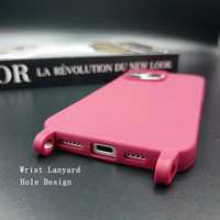 Coque de téléphone unie et pure pour iPhone 18 Pro Max avec trou pour cordon, en TPU antichoc et givré, compatible avec Samsung S25 S26 Ultra