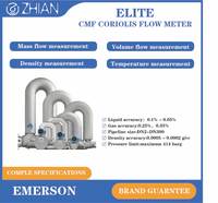 Sensor Aliran Massal Emerson Coriolis Flow Meter Micro Motion Elite CMF400M untuk Cairan dan Gas 6" DN150 Baja Tahan Karat 316L OEM