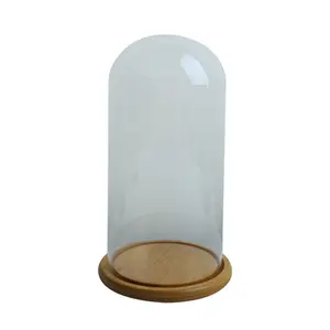 Wedding Gifts Custom Flower Large Small Glass Bell Dome For Decoration