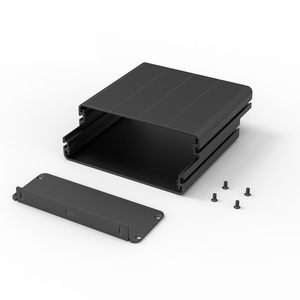 Mesin CNC ekstrusi aluminium penutup elektronik logam kotak persimpangan penutup PCB Din kotak rel - Product Image 3
