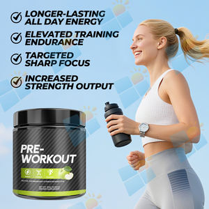 SUNI OEM/ODM Polvere <span class=keywords><strong>Pre</strong></span>-Allenamento con Etichetta Privata 300g, Mix Energetico al Gusto Mela Verde, Integratore per Prestazioni in Palestra - Product Image 5