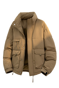 2025 Nueva chaqueta de invierno acolchada de algodón chaqueta acolchada con capucha gruesa para hombres - Product Image 3