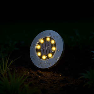 ไฟสวนพลังงานแสงอาทิตย์ LED สีขาวอบอุ่น สแตนเลสสตีล IP55 กันน้ำ สำหรับตกแต่งทางเดินสนามหญ้ากลางแจ้ง - Product Image 2