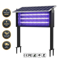 Lampe Solaire Industrielle Anti-Moustiques à LED, Étanche IPX4, Anti-Insectes Robuste pour Mouches et Nuisibles dans les Vergers et Fermes