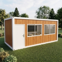 Salle de classe préfabriquée modulaire en conteneur, structure en acier démontable de 20 pieds, pour usage scolaire temporaire