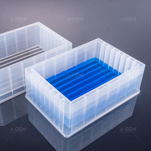 Consommable de laboratoire en polypropylène <span class=keywords><strong>SBS</strong></span> 8 cuvettes 12 canaux Réservoir de réactif jetable Réservoir de liquide - Product Image 1