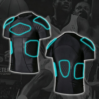 Short de protection rembourré pour hommes avec protections côtelées et protection des cuisses en nid d'abeille pour le football, le baseball et le basketball