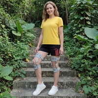 Attelle de genou exosquelette pour personnes âgées - Dispositif de marche assistée avec support en PVC et nylon pour soulagement de la douleur et protection du ménisque - Badminton