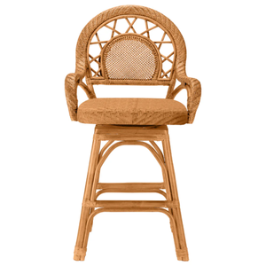 Katalina Swivel Counter <b>Stool</b> Woven/Wicker/Rattan/Cane Durable High Bar <b>Stool</b> for Home Bar & <b>Dining</b> Room - Product Image 6
