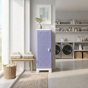 Stackable Foldable <b>Storage</b> Container <b>Plastic</b> Organizer with Rattan Pattern <b>Drawer</b> for Closet Bedroom Home Use - Product Image 2