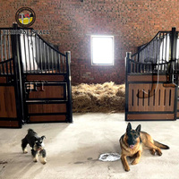 Panneaux d'écurie en bambou de luxe européens, boxes anti-morsure, construction durable pour écurie intérieure et extérieure