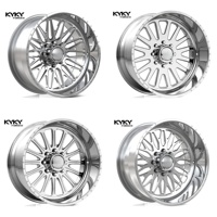 Ruedas Forjadas Personalizadas de China para Camiones de 20", 22", 24", 26", 28", 30" con Tapas Giratorias, 8x170, 8x180, 8x165.1, 6x139.7