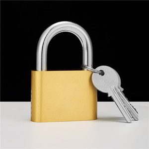 Candado <span class=keywords><strong>de</strong></span> Latón Personalizado OEM/ODM con Esquinas Redondeadas <span class=keywords><strong>Grandes</strong></span>, Antirrobo, Impermeable, con Llave - Product Image 4