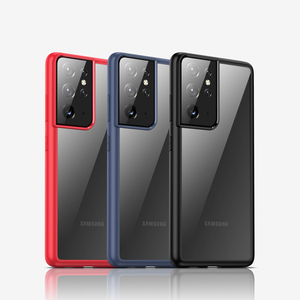 Per <span class=keywords><strong>Samsung</strong></span> Galaxy <span class=keywords><strong>S21</strong></span> S20 Ultra Plus S20FE Caso Molle di TPU PC <span class=keywords><strong>Trasparente</strong></span> Anti-goccia Della Copertura di Shell - Product Image 1