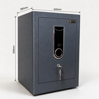 Caja Fuerte Inteligente con Huella Dactilar Biométrica, Caja de Seguridad de Acero Resistente con Panel Táctil Digital para el Hogar, Oficina y Hotel