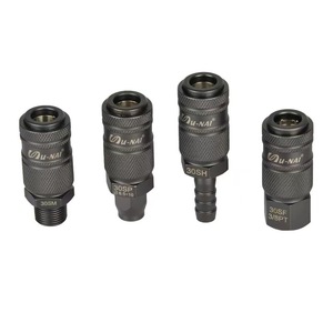 Juego de conectores rápidos de precisión japoneses de 1/4″, 3/8″ y 1/2″ NPT, conectores rápidos de latón macho para conexión de manguera de aire del compresor al herramienta - Product Image 5