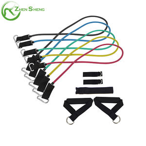 Zhensheng Ensemble de tubes de sport personnalisés pour la salle de sport, corde de fitness, logo personnalisé, exercice d'étirement, latex TPR, bandes de résistance élastiques de 2 à 30 livres - Product Image 3