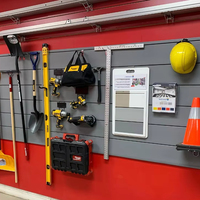 Fabrika-doğrudan dayanıklı PVC garaj duvar Pegboard & mağaza depolama ve garaj organizasyonu için sergi duvarı ekran panelleri